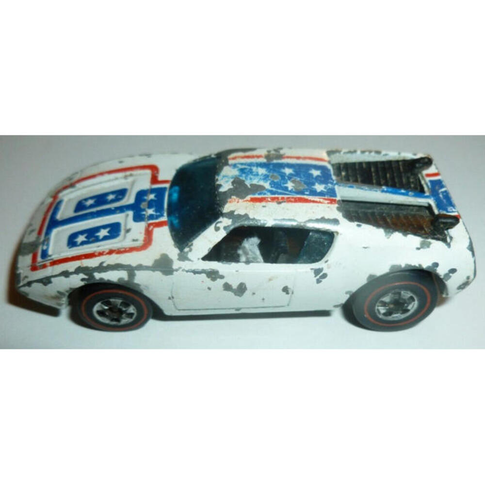 Hot Wheels Diecast Car Excellent 1969 Warpath White 1:64 Scale Redline Vtg